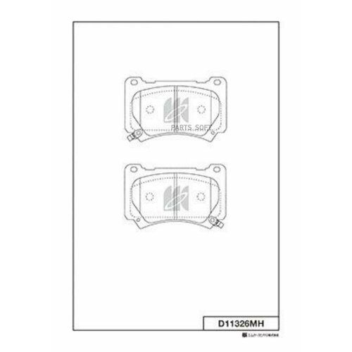 KASHIYAMA D11326MH Колодки торм. пер.