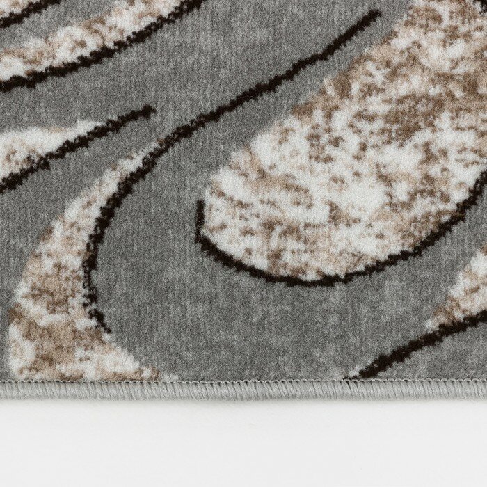 Люберецкие ковры Ковер овальный, размер 80х150 см, ПП 100%, джут - фотография № 3
