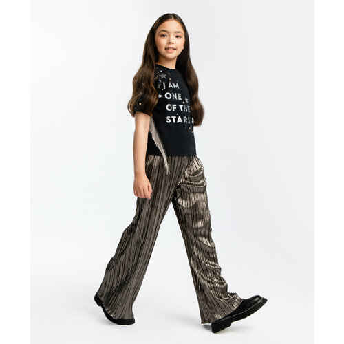 фото Брюки button blue, размер 104, серый