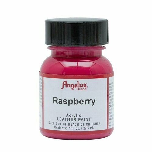 Акриловая художественная краска Angelus для ткани и кожи, Raspberry 268 (малиновый), 29.5 мл