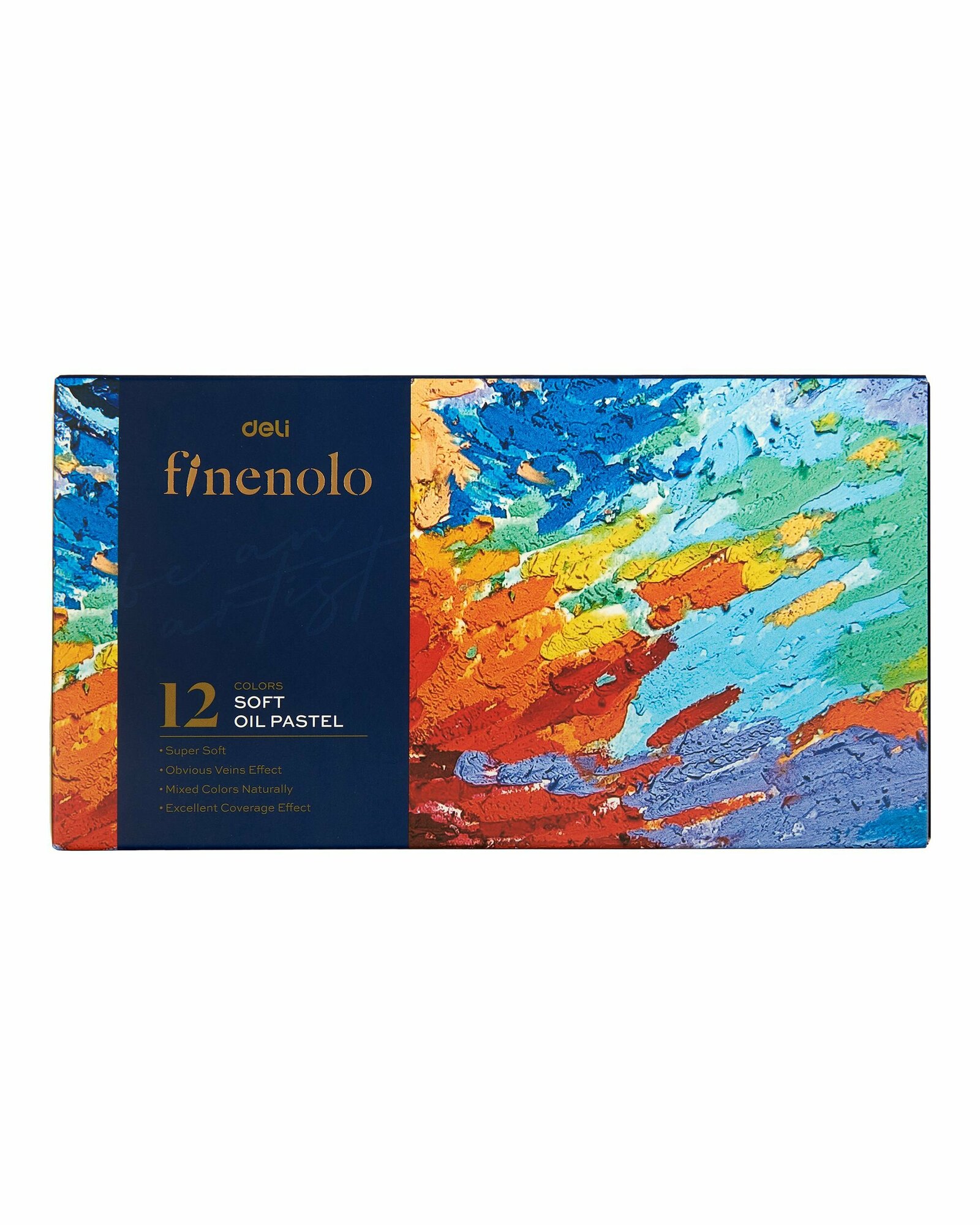 Набор мягкой масляной пастели Finenolo 12 цветов, в картонной упаковке