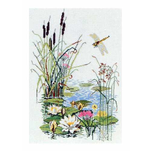 Набор для вышивания: Морские цветы 27 x 37 см HAANDARBEJDETS FREMME 30-5624 набор для вышивания морские миниатюры