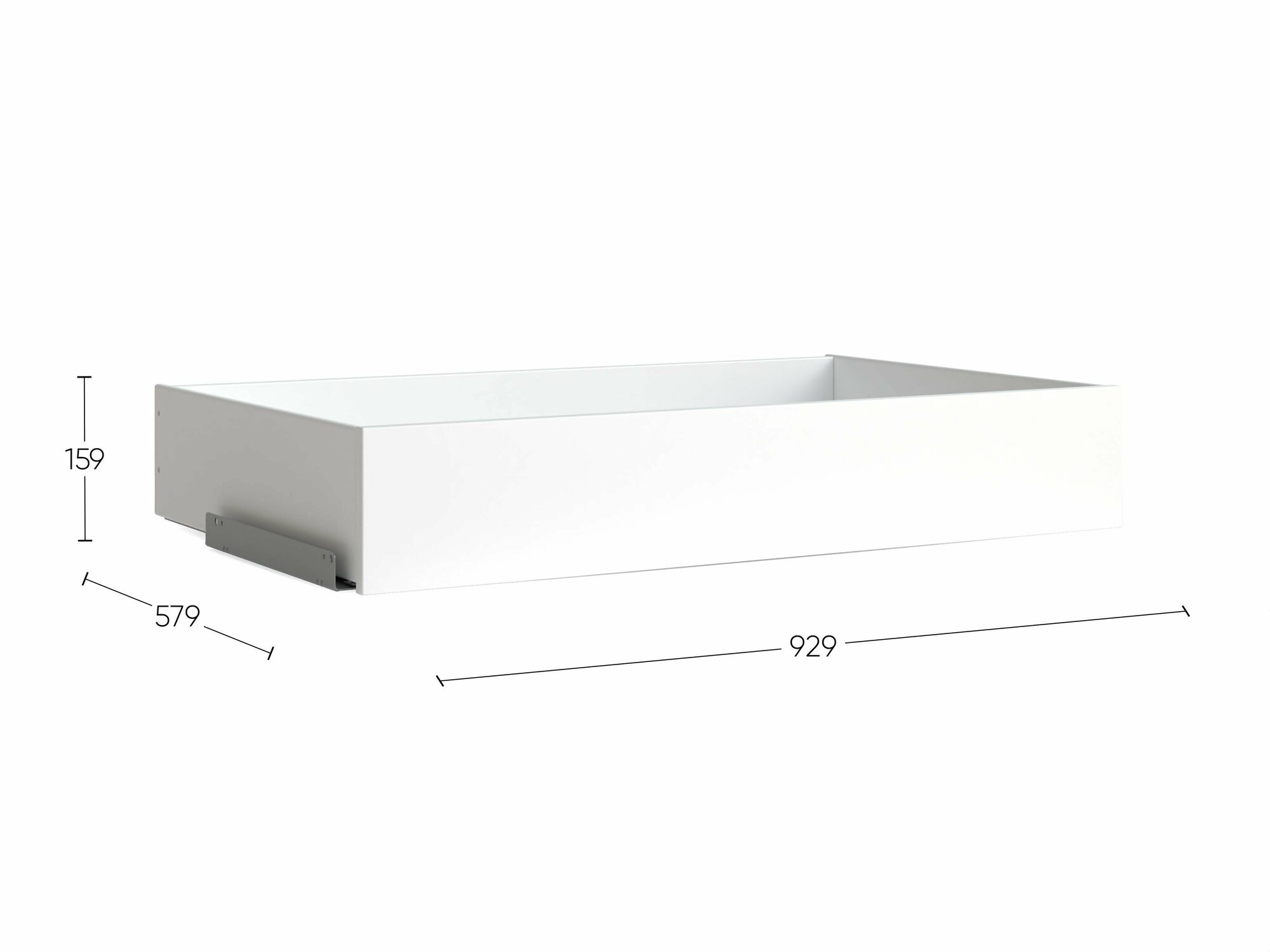 Ящик выдвижной к шкафу ГУД ЛАКК Макс, 93х58х15,9 см, белый