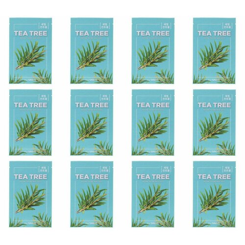 The Saem Маска Natural tea tree mask sheet, На тканевой основе, 21 мл, 12 шт