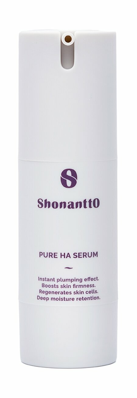 SHONANTTO Pure HA Serum Сыворотка для лица с Гиалуроновой Кислотой, 30 мл