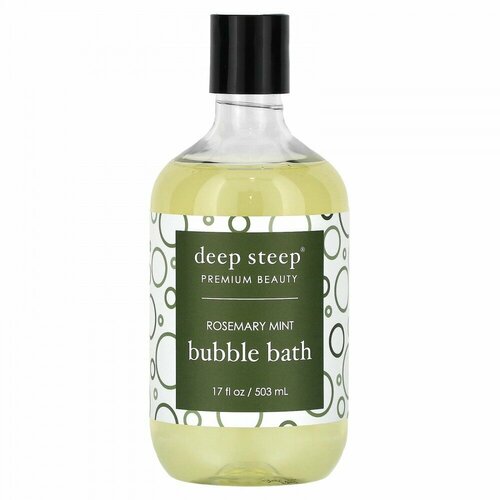 Deep Steep, Bubble Bath, Rosemary Mint, 17 fl oz (503 ml)