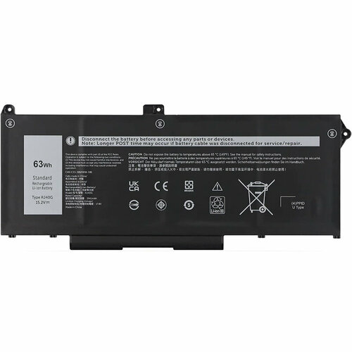 Аккумулятор RJ40G для Dell Latitude 15 5520, 14 5420, Precision 15 3560 15.2V 4150mAh (63Wh) черный