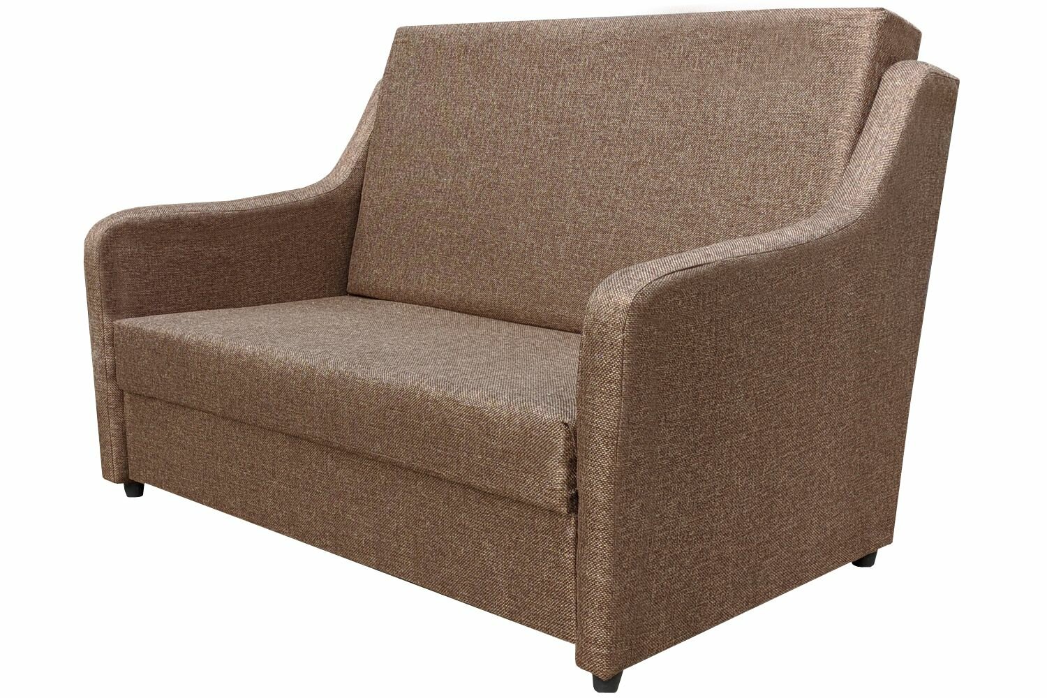 фото Диван-кровать Мини еврокнижка, коричневая рогожка