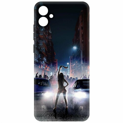 Чехол-накладка Krutoff Soft Case Форсаж. Стритрейсинг для Samsung Galaxy M04 (M045) черный чехол накладка krutoff soft case фнаф fnaf эндо 01 для samsung galaxy m04 m045 черный