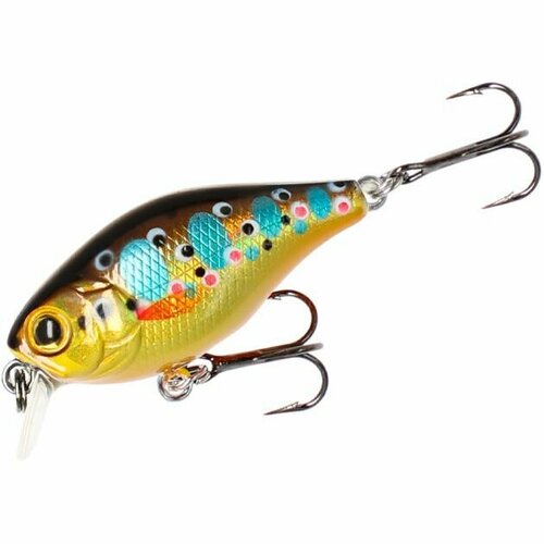 Mikado, Воблер Bold Head, 4см, 2.5г, 1м, плавающий, Brown Trout