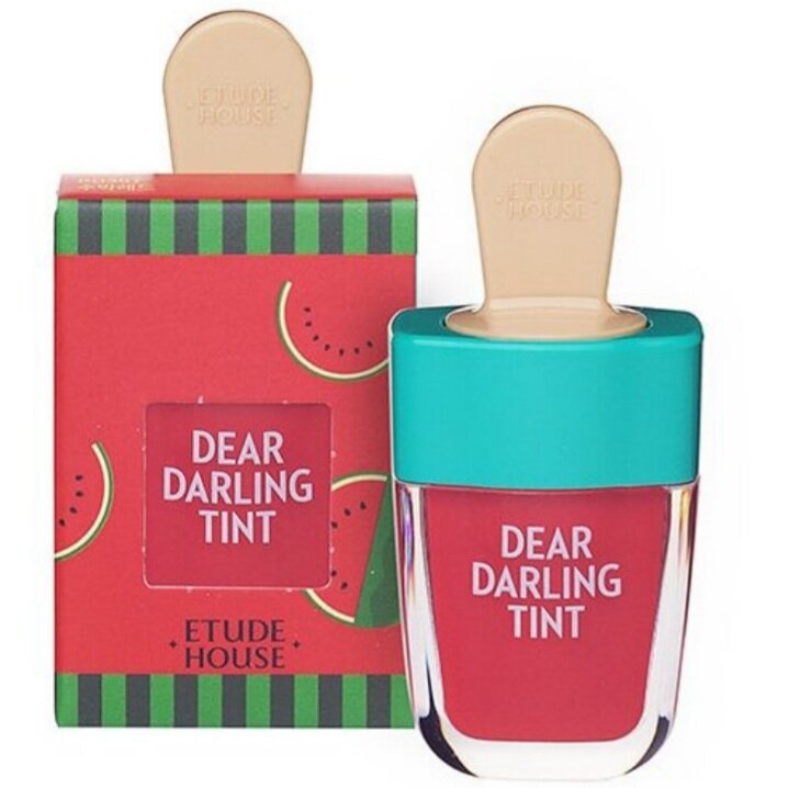 Увлажняющий гелевый тинт для губ Dear Darling Water Gel Tint Shark Red Etude House - фото №20