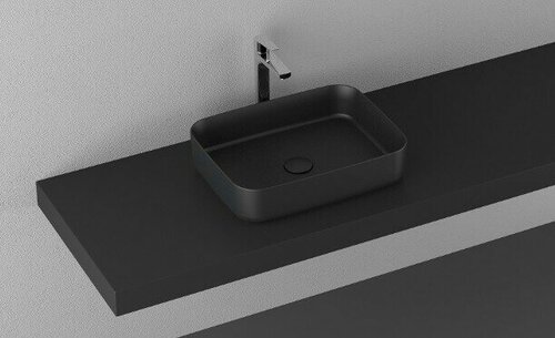 Раковины для ванной Isvea Раковина Infinity отверстия для смесителя-отсутствуют цвет-антрацит матовый (10NF65050SV-2C)