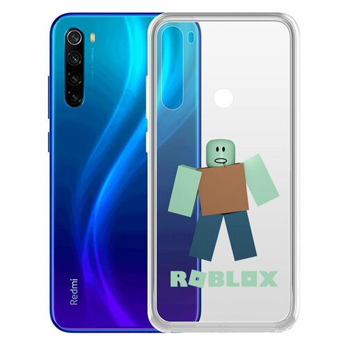 Чехол-накладка Krutoff Clear Case Roblox-Зомби для Xiaomi Redmi Note 8/Note 8 (2021) чехол накладка krutoff clear case roblox мистер робот для xiaomi redmi note 8 note 8 2021