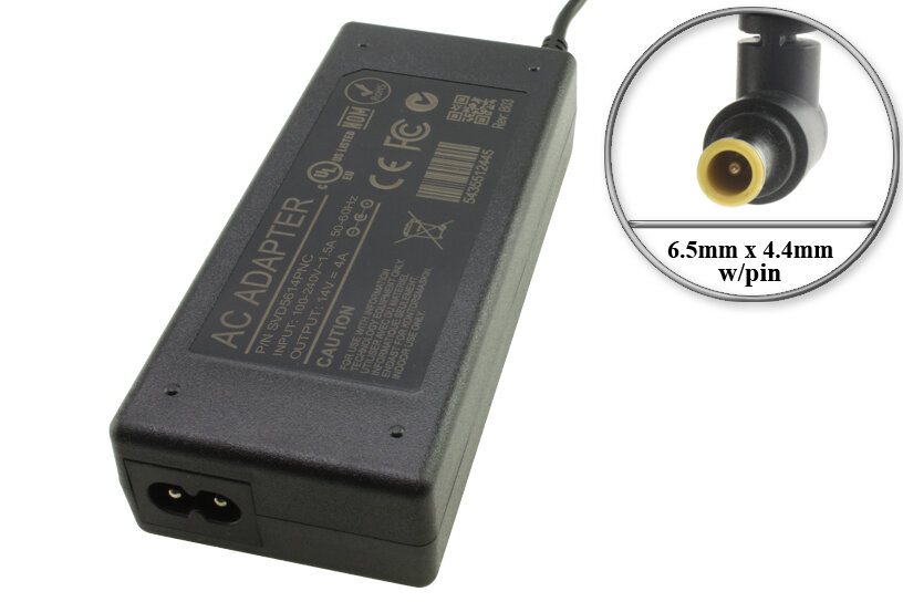 Адаптер (блок) питания 14V, 4A, 56W, 6.5mm x 4.4mm (SVD5614PNC, SVD5614V), для монитора Samsung и др. устройств