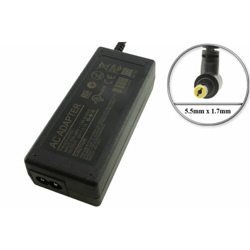 Адаптер (блок) питания 19V, 2.1A, 40W, 5.5mm x 1.7mm (ADS-40PNC, ADS-40SG-19-3), для ноутбука Acer; монитора Acer, Packard Bell, ViewSonic и др. адаптер блок питания 19v 2 1a 40w 5 5mm x 1 7mm ads 40pnc ads 40sg 19 3 для ноутбука acer монитора acer packard bell viewsonic и др