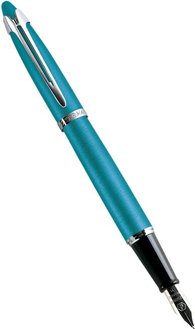 Waterman S0661780 Перьевая ручка waterman ici et la, turquoise ct (перо f)