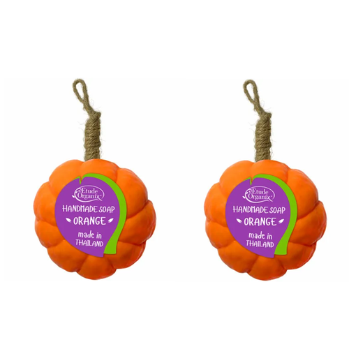 Etude Organix Мыло фигурное Апельсин, 100 г, 2 штуки