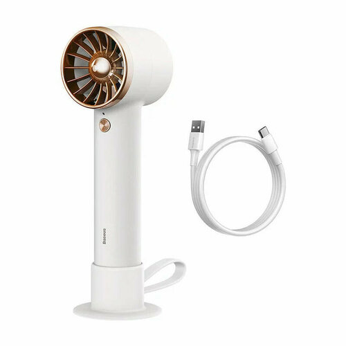 Настольный вентилятор Baseus Flyer Turbine Handheld Fan High Capacity (4000mAh) Type-C Output Line White (ACFX010102)