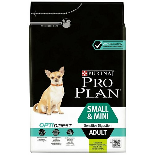 Pro Plan / Сухой корм для собак Pro Plan Optidigest Small&Mini Adult Sensitive Digestion для мелких пород для улучшения пищеварения с ягненком 3кг 2 шт