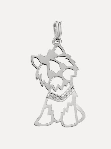 Изображение товара Подвеска, серебро, 925 проба, фианит