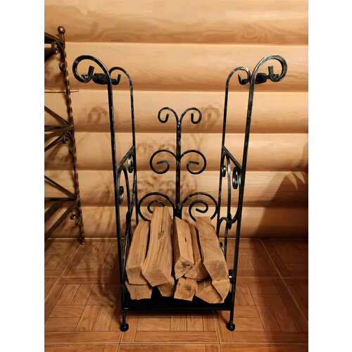 Кованая дровница Диона, античная медь