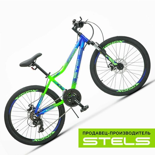 Велосипед подростковый Navigator-450 MD 24 V030 Синий неоновый-Зеленый рама 13 item010 3594500₽