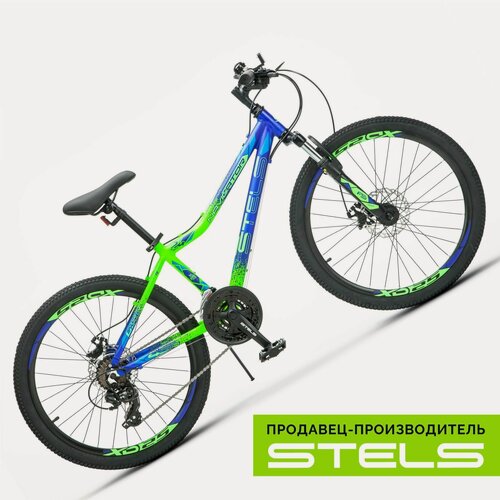 Изображение товара Велосипед подростковый Навигатор-450 MD 24" V030, Синий неоновый-Зеленый, рама 13"