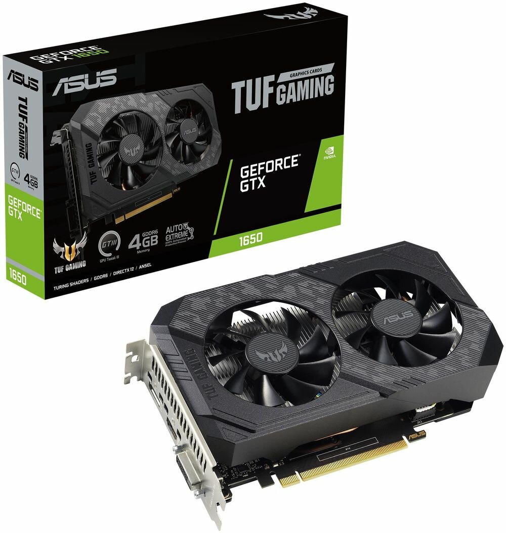 Видеокарта ASUS TUF-GTX1650-4GD6-P-V2-GAMING; 90YV0GX3-M0NA00