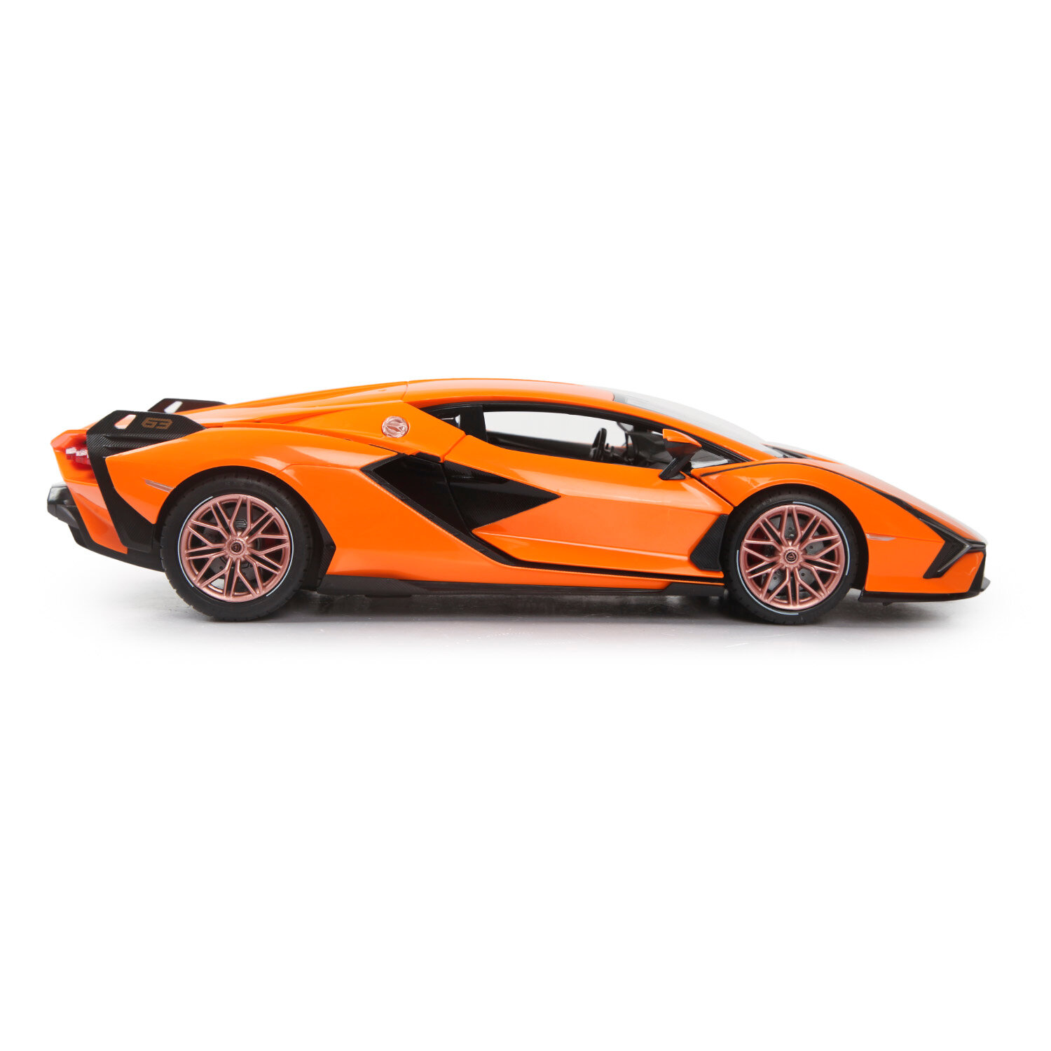 Машина Rastar РУ 1:14 Lamborghini Sian Оранжевая 97700 — фото 13