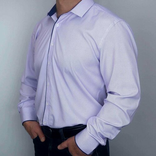 Рубашка , размер S, фиолетовый