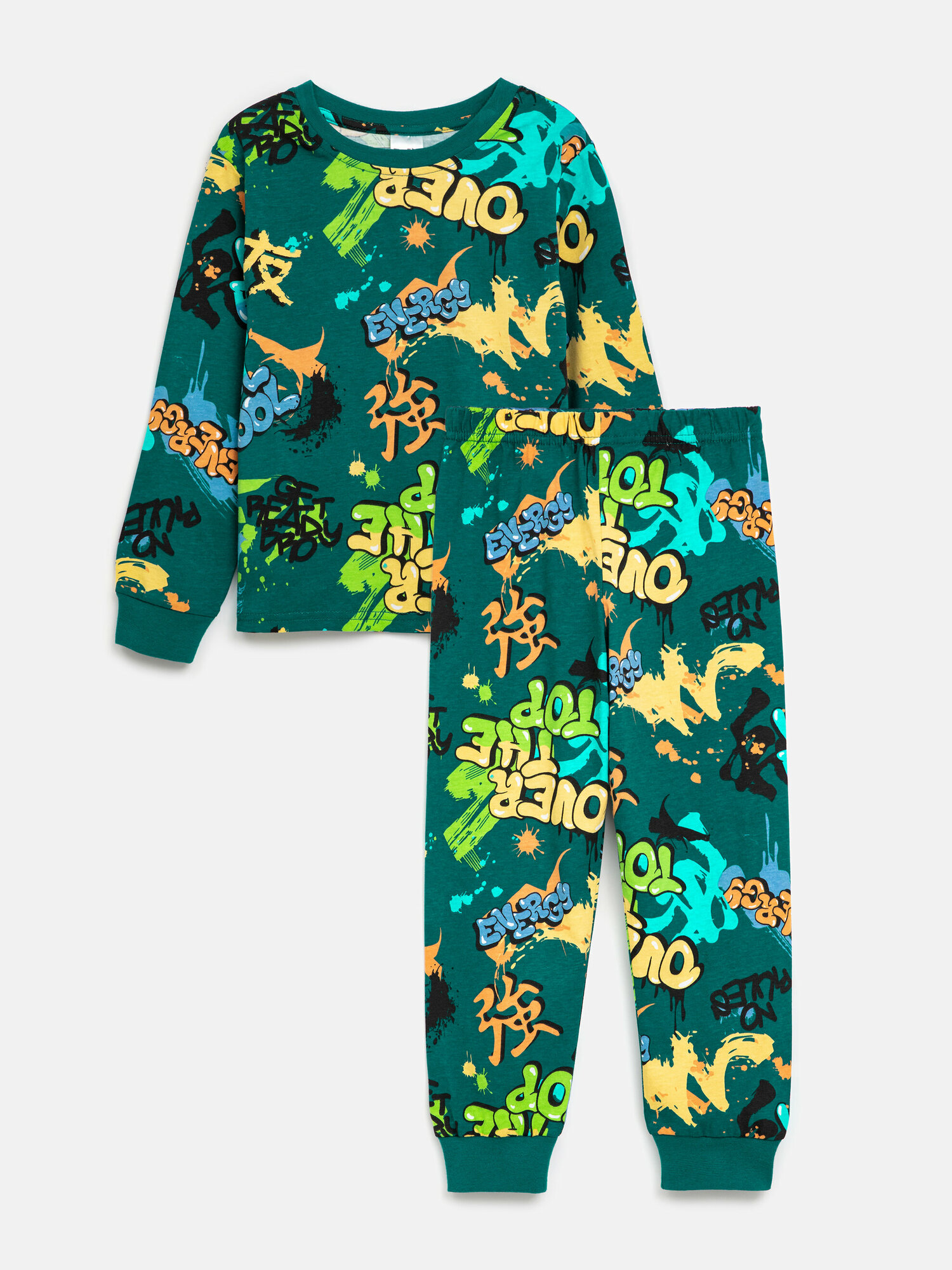 Пижама Acoola, размер 110/116, зеленый