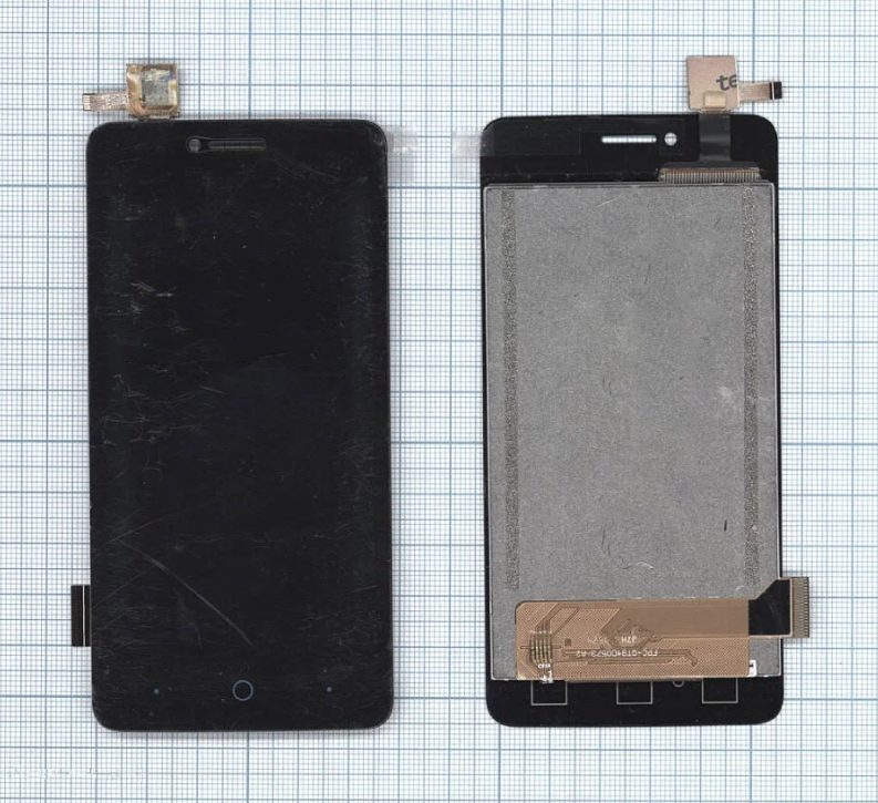 Модуль (матрица + тачскрин) для телефона ZTE Blade A3 (2015) черный