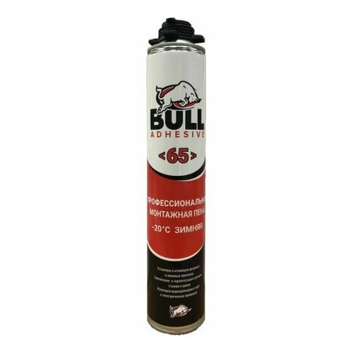 Bull PF65 Профессиональная монтажная пена, 850 гр(12 шт) пена монтажная bull pf65 профессиональная 850гр акция акфикс
