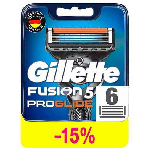 Gillette / Кассеты для бритья Gillette Fusion Proglide 6шт 3 уп