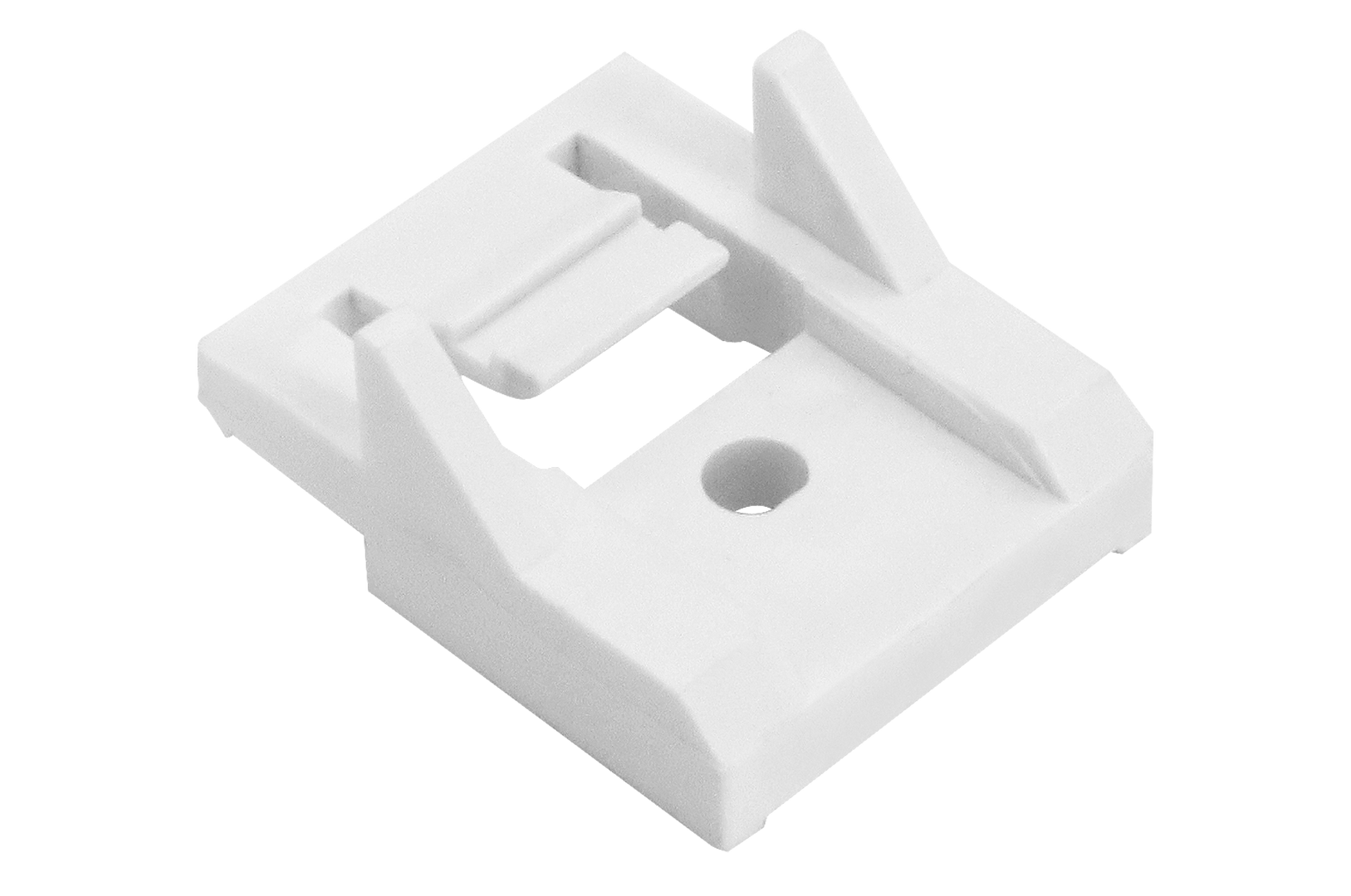 фото Крепление универсальное для профильных карнизов, пластик, цвет белый, 5 шт.
