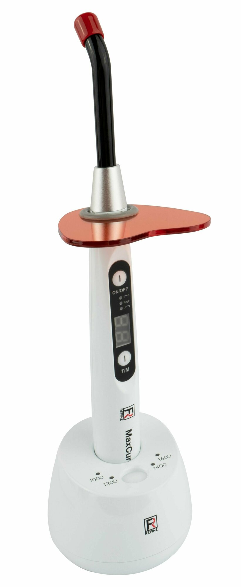 MaxCure3 Pro - светодиодная стоматологическая лампа для фотополимеризации (беспроводная), 1600 мВт/см2, со встроенным фотометром, Refine Medical