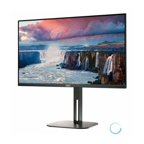 Монитор LCD AOC 27 Q27V5C Black с поворотом экрана IPS 2560x1440 75Hz 4ms 178178 300cd 20M1 HDMI20 DisplayPort14 4xUSB32 2735000₽