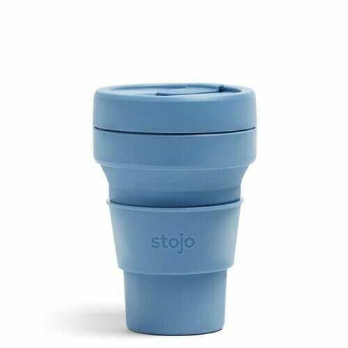 Стакан складной Stojo Pocket Cup Steel, 355 мл складной стакан stojo pocket cup mint 355 мл