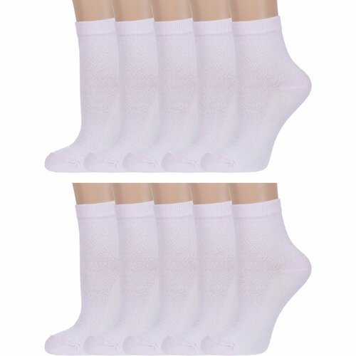 фото Носки борисоглебский трикотаж, 10 пар, размер 23-25, розовый