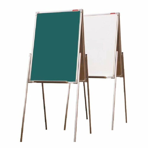 Доска - мольберт двусторонний комбинир. BoardSYS, h 1,0м, алюм. цветная рама