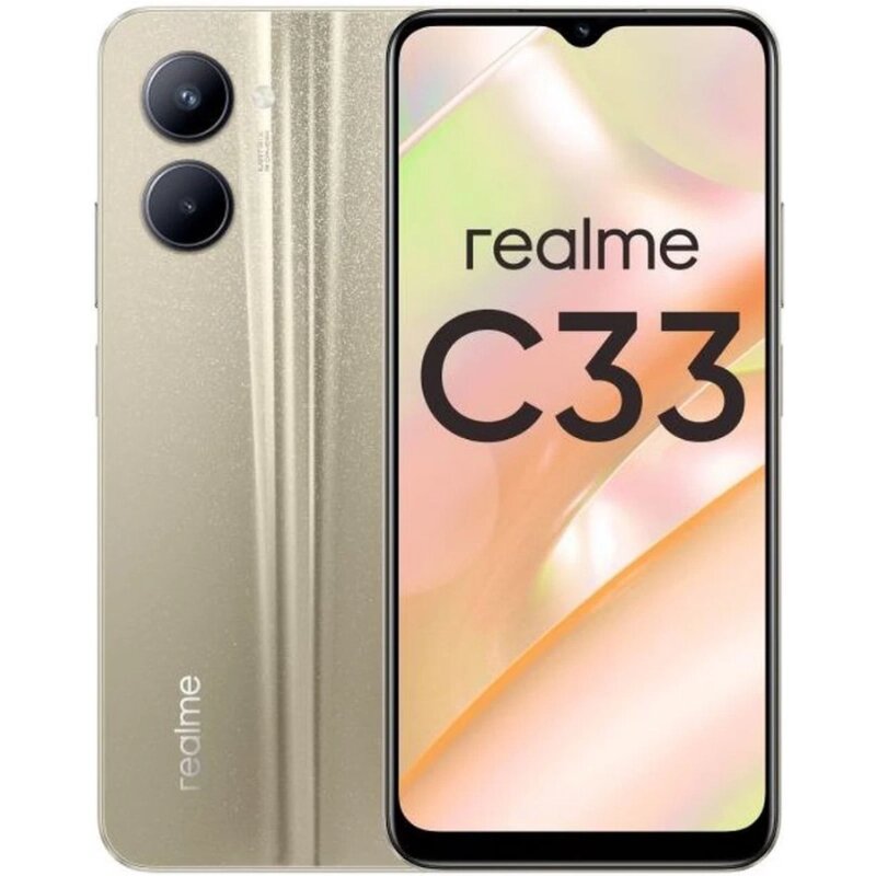 Смартфон Realme C33 3/32 ГБ, Dual nano SIM, золотой