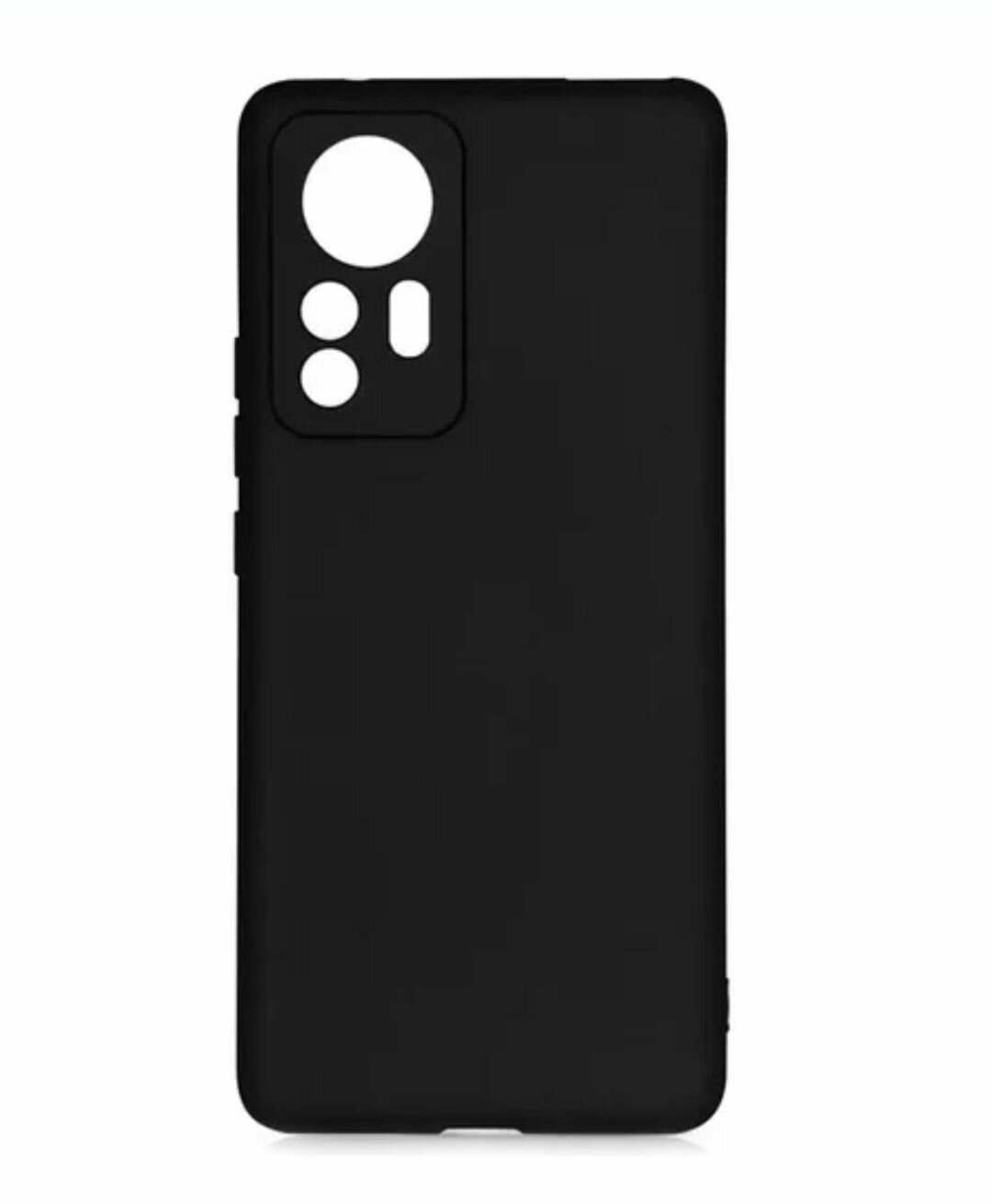Xiaomi mi 12 Lite чёрный чехол бампер для Ксиоми ми 12 Лайт накладка сяоми