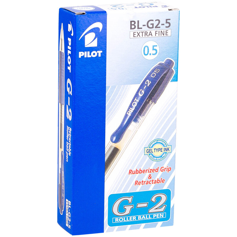 Ручка гелевая Pilot BL-G2-5-R (550006) авт. 0.3мм стреловидный пиш. наконечник круглая телескопич.ко 12 шт./кор. - фото №14