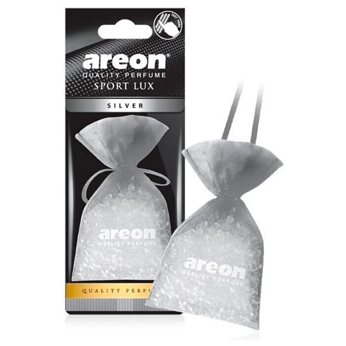 Ароматизатор подвесной для автомобиля Areon Pearls Lux Silver/Серебрянный