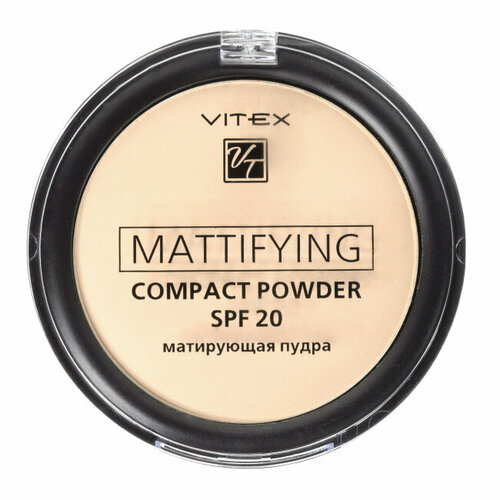 Vitex Пудра Матирующая компактная для лица SPF20 тон 02 1 шт 568₽