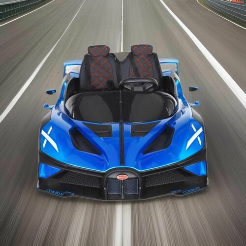 Электромобиль полноприводный Bugatti sport 24V 4х4 синий детский электромобиль toyota джип farfello jj300 двухместный mp 3 провод aux usb вход цвет черный