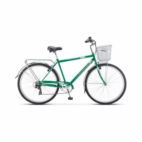 Велосипед Stels Navigator 350 V 28 Z011 2024 20 зеленый корзина требует финальной сборки 12827₽