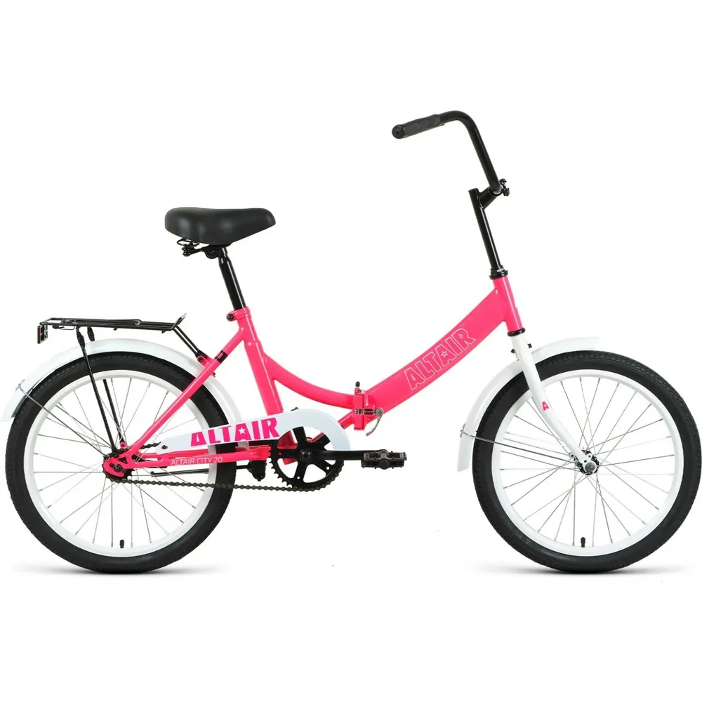 Велосипед городской FORWARD ALTAIR CITY 20, 1-ск, 2022 розовый/белый