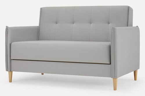 Изображение товара Диван-кровать SCANDICA Лавос, велюр, 138х90х90 см, еврокнижка, цвет серый