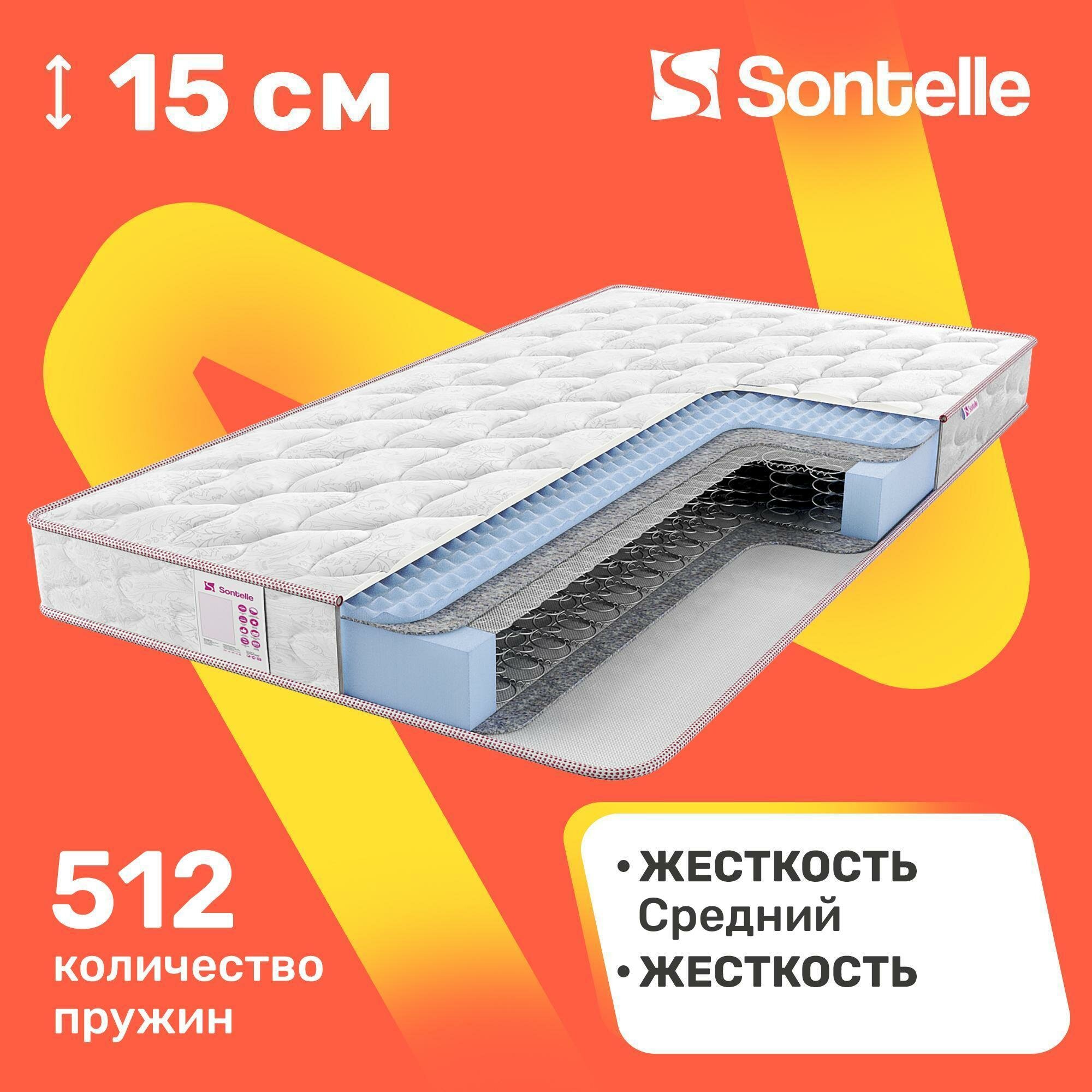 Матрас с зависимыми пружинами Sontelle Libre Base song R 65x125